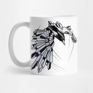 Geometric Raven Mug